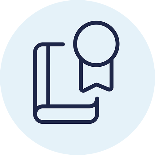pictogram om kwaliteitsrichtlijnen weer te geven