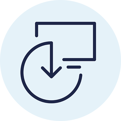 Pictogram om online integratie weer te geven