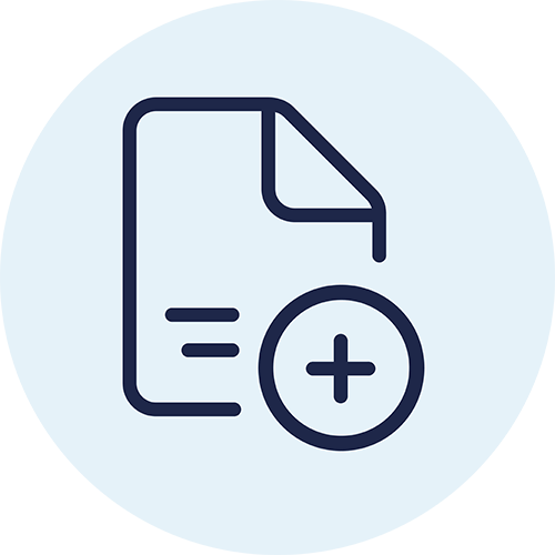 pictogram voor verslaglegging