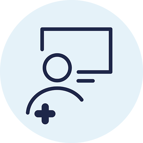 Pictogram voor zorgplatform weer te geven