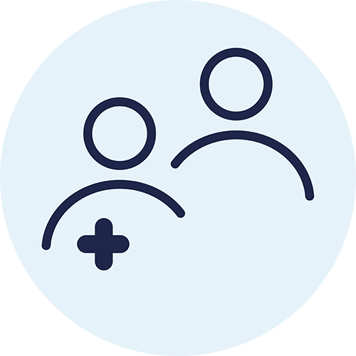 pictogram zorgverlener en consument